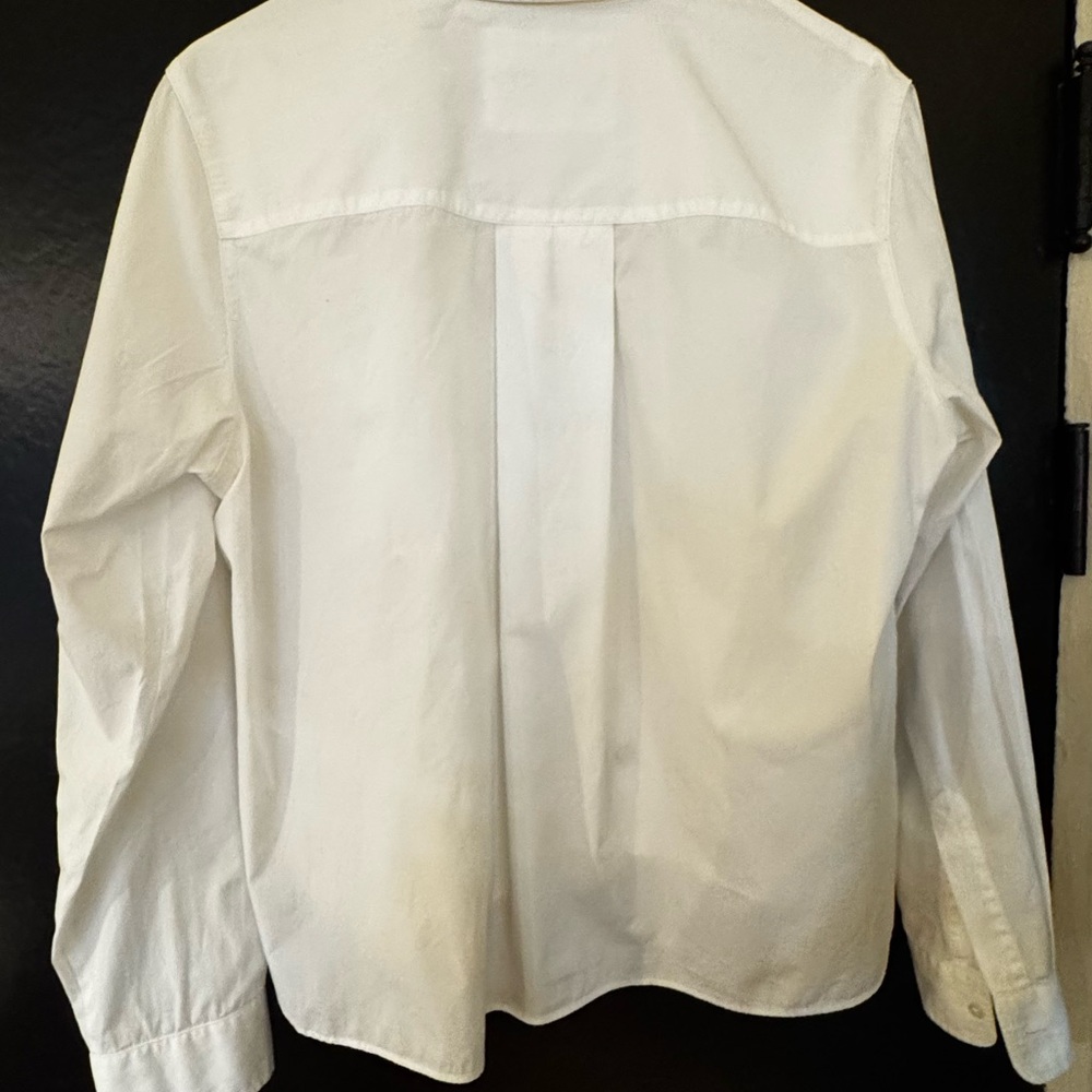 Frank & Eileen White Collared Button-Front Shirt - image 4
